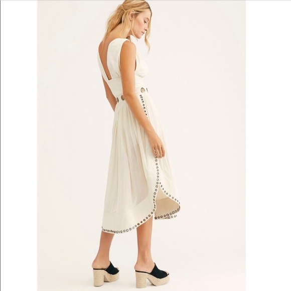 Free People Laurence Bras Table Skirt w/studs and grommets - Picture 2 of 5